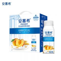 伊利 安慕希酸奶 高端颗粒 黄桃燕麦味 200g*10瓶