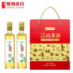 陇间柒月油茶籽调和油双支礼盒装6971326721457500ml*2支