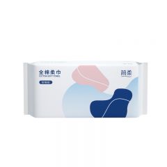 简柔珍珠纹全棉洗脸巾（60片/包+厚） 5包装HM-017X