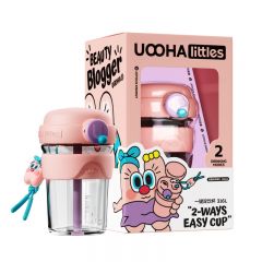 uooha高硼硅玻璃双饮杯美妆博主海伦-粉色350ml
