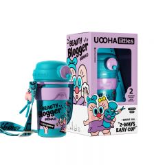 uooha真空双饮杯美妆博主海伦-蓝色（450ml）