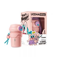 uooha真空双饮杯美妆博主海伦-粉色（350ml）