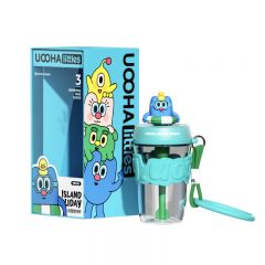 UOOHAlittles 海岛假日吸管水杯550ml（蓝色-假日悠果）