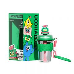 UOOHAlittles 海岛假日吸管水杯550ml（绿色-假日欧欧）