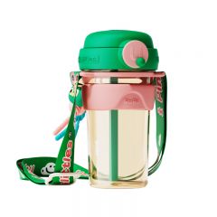 UOOHAPPSU双饮杯粉绿山丘欧欧-绿粉500ml