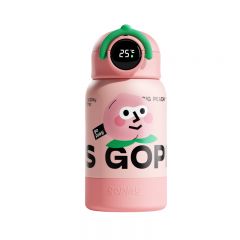 去丸丸趣温显保温杯480ml-大桃丸蜜桃粉