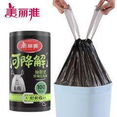 美丽雅美丽雅加厚可降解穿绳垃垃圾袋45*50*100个(1.2丝)HC082069